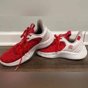 Under Armour Team Curry 9 Flow White Team Red